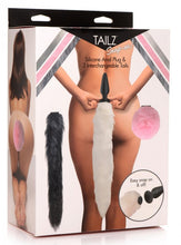 Load image into Gallery viewer, Tailz Snap On Silicone Anal Plug & 3 Interchangeable Tails