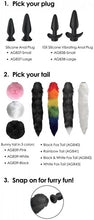 Load image into Gallery viewer, Tailz Snap On Silicone Anal Plug & 3 Interchangeable Tails