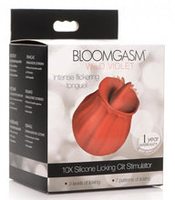 Load image into Gallery viewer, Bloomgasm Wild Violet 10x Licking Stimulator Red