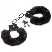 Load image into Gallery viewer, Master Series Cuffed In Fur Handcuffs Black