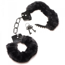 Load image into Gallery viewer, Master Series Cuffed In Fur Handcuffs Black