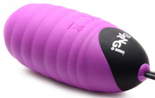 Load image into Gallery viewer, Bang! Swirl Silicone Egg Purple