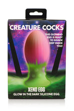 Load image into Gallery viewer, Creature Cocks Xeno Egg Glow In The Dark Silicone Egg