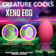 Load image into Gallery viewer, Creature Cocks Xeno Egg Glow In The Dark Silicone Egg