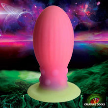 Load image into Gallery viewer, Creature Cocks Xeno XL Glow In The Dark Silicone Egg