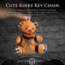 Load image into Gallery viewer, Master Series Gagged Teddy Bear Keychain