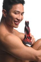 Load image into Gallery viewer, Creature Cocks Hell Kiss Twisted Silicone Dildo