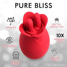Load image into Gallery viewer, Bloomgasm The Rose Fondle 10x Massaging Rose Clit Stimulator
