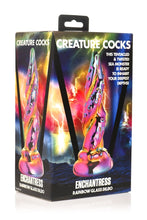 Load image into Gallery viewer, Creature Cocks Enchantress Rainbow Glass Dildo