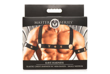 Load image into Gallery viewer, Master Series Elastic Chest Harness W/ Arm Bands S/m