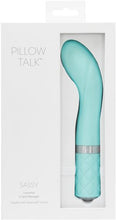 Load image into Gallery viewer, Pillow Talk Sassy G Spot Vibe W/swarovski Crystal Teal
