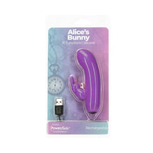 Load image into Gallery viewer, Power Bullet Alices Bunny 4in 10 Function Bullet Purple
