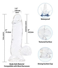 Load image into Gallery viewer, Crystal Addiction Dong 6in
