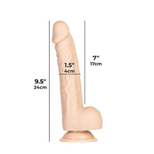 Load image into Gallery viewer, Addiction 100% Tristen 9in Silicone Collection Beige
