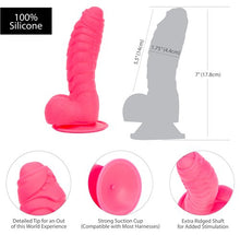 Load image into Gallery viewer, Addiction 100% Silicone Tom 7 Hot Pink &quot;
