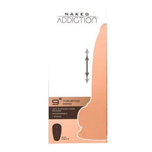 Load image into Gallery viewer, Naked Addiction 9in Thrusting Dong
