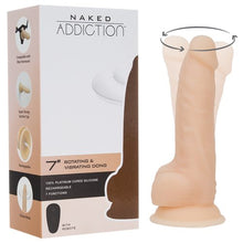 Load image into Gallery viewer, Naked Addiction 7in Rotating &amp; Vibrating Dong
