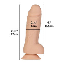 Load image into Gallery viewer, Addiction 100% Roman 8in Silicone Beige
