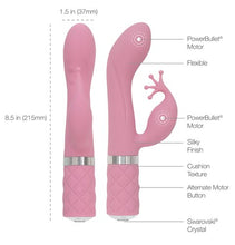 Load image into Gallery viewer, Pillow Talk Kinky Clitoral W/ Swarovski Crystal Pink

