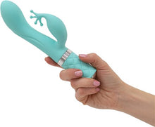Load image into Gallery viewer, Pillow Talk Kinky Clitoral W/ Swarovski Crystal Teal
