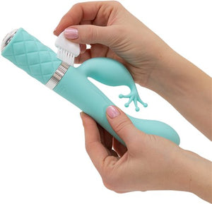 Pillow Talk Kinky Clitoral W/ Swarovski Crystal Teal