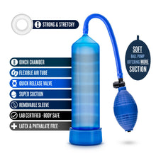 Load image into Gallery viewer, Performance Vx101 Enhancement Pump Blue
