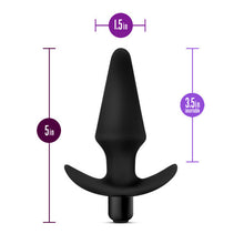 Load image into Gallery viewer, Anal Adventures Vibrating Plug Black
