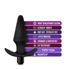 Load image into Gallery viewer, Anal Adventures Vibrating Plug Black
