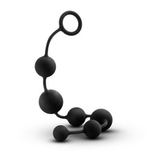 Load image into Gallery viewer, Anal Adventures Platinum Black Silicone Large Anal Beads
