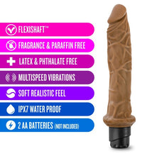 Load image into Gallery viewer, Dr Skin Cock Vibe #8 9.75 Mocha &quot;

