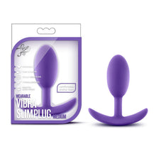 Load image into Gallery viewer, Luxe Wearable Vibra Slim Plug Medium Purple
