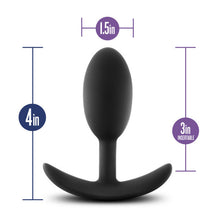Load image into Gallery viewer, Luxe Wearable Vibra Slim Plug Medium Black
