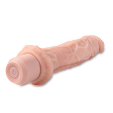 Load image into Gallery viewer, Dr. Skin Silicone Dr. Richard 9in Vibrating Dildo Beige
