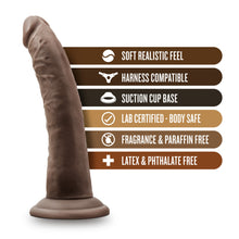 Load image into Gallery viewer, Dr Skin 7 Cock W Suction Cup Chocolate &quot;
