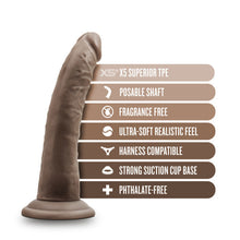 Load image into Gallery viewer, Dr Skin Plus 7in Poseable Dildo Chocolate
