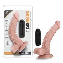 Load image into Gallery viewer, Dr Skin Dr Sean 8in Vibrating Cock W/ Suction Cup Vanilla
