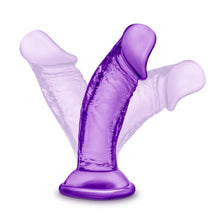 Load image into Gallery viewer, B Yours Sweet N Small 4in Dildo W/ Suction Cup Purple
