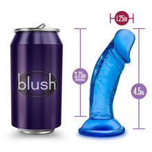 Load image into Gallery viewer, B Yours Sweet N&#39; Small 4in Dildo W/ Suction Cup Blue
