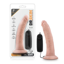 Load image into Gallery viewer, Dr Skin Dr Dave 7in Vibrating Cock W/ Suction Cup Vanilla
