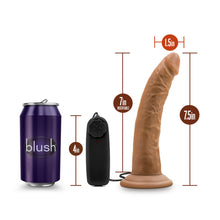 Load image into Gallery viewer, Dr Skin Dr Dave 7in Mocha Vibrating Cock W/ Suction Cup
