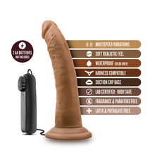 Load image into Gallery viewer, Dr Skin Dr Dave 7in Mocha Vibrating Cock W/ Suction Cup
