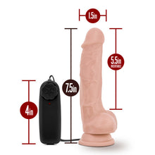 Load image into Gallery viewer, Dr Skin Dr Tim 7.5in Vibrating Cock W/ Suction Cup Vanilla
