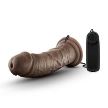 Load image into Gallery viewer, Dr Skin Dr Joe 8in Vibrating Cock W/ Suction Cup Chocolate
