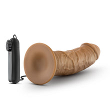 Load image into Gallery viewer, Dr Skin Dr Joe 8in Vibrating Cock W/ Suction Cup Mocha
