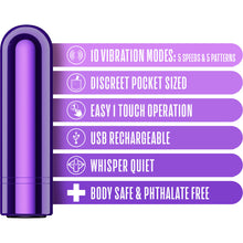 Load image into Gallery viewer, Kool Vibes - Rechargeable Mini Bullet - Grape
