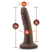 Load image into Gallery viewer, Dr Skin 5.5 Cock W/ Suction Cup Chocolate &quot;
