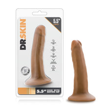 Load image into Gallery viewer, Dr Skin 5.5 Cock W/ Suction Cup Mocha &quot;
