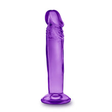 Load image into Gallery viewer, B Yours Sweet N Small 6in Dildo W/ Suction Cup Purple
