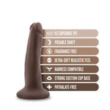 Load image into Gallery viewer, Dr Skin Plus 5in Poseable Dildo Chocolate
