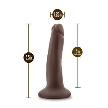 Load image into Gallery viewer, Dr Skin Plus 5in Poseable Dildo Chocolate
